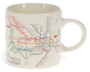 Бежова керамична чаша 350 ml Heritage Tube Map – Rex London