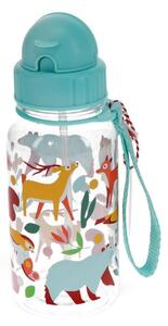 Тюркоазена тританова детска бутилка 500 ml Woodland – Rex London