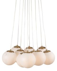 Brilagi - Полилей на кабел GLOBE 10xE14/15W/230V бял