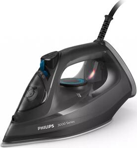 PHILIPS Steam iron Series 3000 40g/min 180g steam boost SteamGlide Plus 2600 W Black