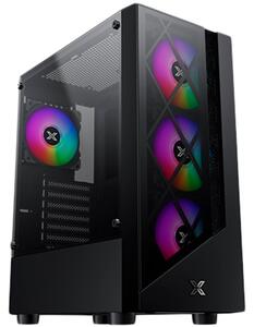 Duke EN49158, ATX/M-ATX/Mini ITX, USB3.0x1 & 2.0x2, Meshed & TG Frontpanel, Left TG, Front 4PCS X24F Fan