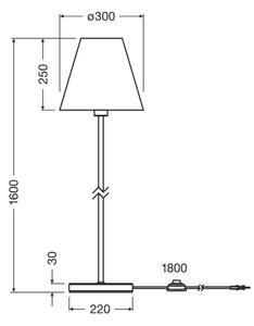 Ledvance - Лампион DECOR RAFFIA 1xE27/15W/230V влакна от рафия