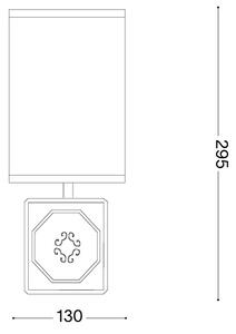 Ideal Lux - Настолна лампа KALI 1xE14/40W/230V бяла/сива