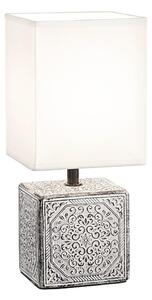 Ideal Lux - Настолна лампа KALI 1xE14/40W/230V бяла/сива