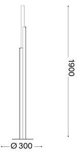 Ideal Lux - LED димируема подова лампа DORICA 3xLED/33W/230V CRI 90 бяла