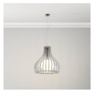Eglo 96211 - Висяща лампа на кабел TINDORI 1xE27/60W/230V, с диаметър 50 см, бяла
