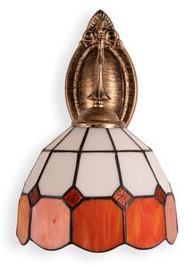 Brilagi - Витражна стенна лампа Tiffany SIENNA 1xE14/40W/230V