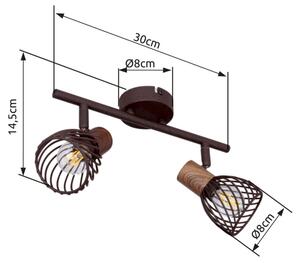 Globo 54817-2 - Точково осветително тяло ISABELLE 2xE14/40W/230V