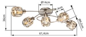 Globo 54356-5 - Полилей за повърхностен монтаж KRIS 5xE14/40W/230V
