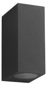 Екстериорен аплик BOKA 2xGU10/60W/230V IP44 черен