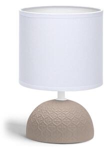 Aigostar - Настолна лампа 1xE14/40W/230V кафява/бяла