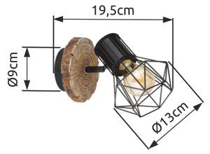 Globo 54017W-1 - Стенен спот PRISKA 1xE27/60W/230V