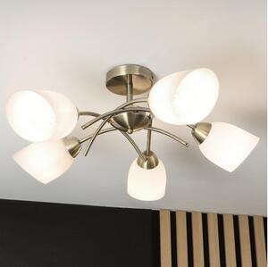 Полилей за повърхностен монтаж DONNA 5xE27/60W/230V патина
