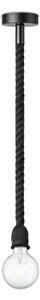 Пендел LEONARDO ROPE 1xE27/10W/230V черен