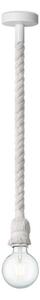 Пендел LEONARDO ROPE 1xE27/10W/230V бял