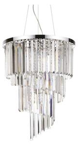Ideal Lux - Кристален пендел CARLTON 12xE14/40W/230V Ø 50 см хром