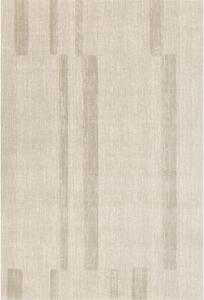 Бежов вълнен килим 133x190 cm Agnus Brush Lines – Agnella