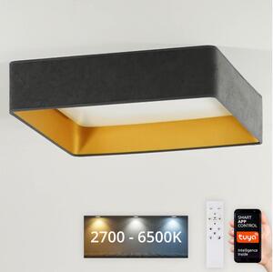 Brilagi-LED Димируема лампа VELVET SQUARE LED/36W/230V Wi-Fi Tuya + д.у. сив