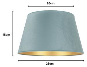 Duolla - Абажур за настолна лампа CONE M E27 Ø 28 см, цвят мента