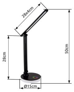 Globo 58445B - LED RGBW регулируема настолна лампа GERALDO LED/5W/230V + LED/2W