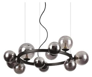 Ideal Lux - LED полилей на трос PERLAGE 11xG9/3W/230V Ø 73 см черен/опушен