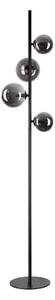 Ideal Lux - LED подова лампа PERLAGE 4xG9/3W/230V черна/опушена