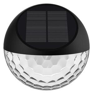 Aigostar - LED соларен стенен фенер 2W 1,2V черен 2700K IP44