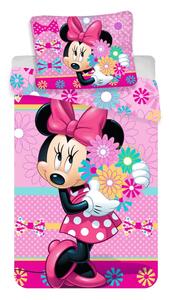 Единично памучно детско спално бельо 140x200 cm Minnie – Jerry Fabrics