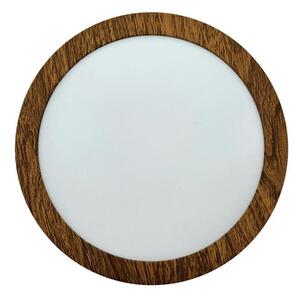 LED Плафониера RING LED/12W/230V 4200K Ø 16 см кафяв
