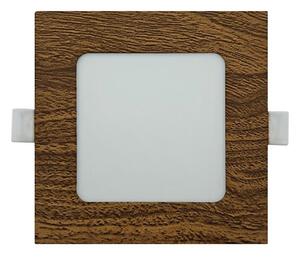 LED Лампа за окачен таван SQUARE LED/6W/230V 4200K 11,8x11,8 см кафяв