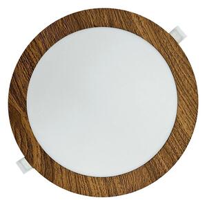 LED Лампа за окачен таван CIRCLE LED/18W/230V 4200K Ø 22 см кафяв