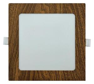 LED Лампа за окачен таван SQUARE LED/12W/230V 4200K 16,8x16,8 см кафяв