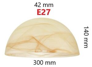 Резервен абажур за полилей E27 Ø 300x140 мм