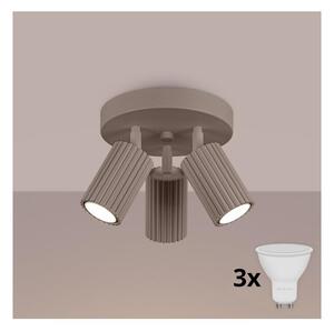 Brilagi - LED точково осветително тяло CRESTO 3xGU10/10W/230V таупе
