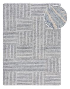 Светлосин ръчно изработен вълнен килим 200x290 cm Memphis Wool – Flair Rugs