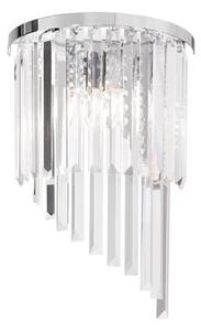 Ideal Lux - Кристален аплик CARLTON 3xE14/40W/230V лъскав хром