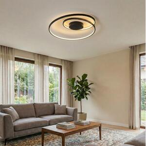 Ideal Lux - LED Димируем плафон OZ LED/48W/230V Ø 60 см CRI 90 черен