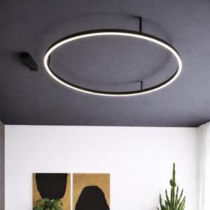 Ideal Lux - LED плафон ORACLE SLIM LED/37W/230V 4000K Ø 70 cm черен