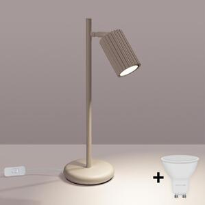 Brilagi - LED настолна лампа CRESTO 1xGU10/10W/230V таупе