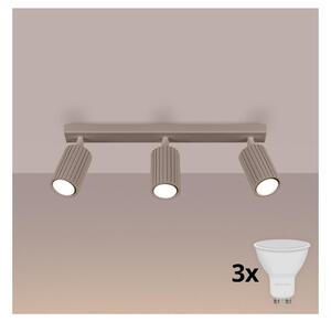 Brilagi - LED точково осветително тяло CRESTO 3xGU10/10W/230V таупе