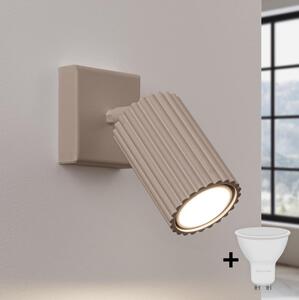 Brilagi - LED настенно точково осветително тяло CRESTO 1xGU10/10W/230V taupe