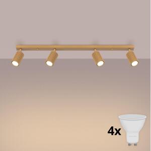 Brilagi - LED точково осветително тяло CRESTO 4xGU10/10W/230V златисто