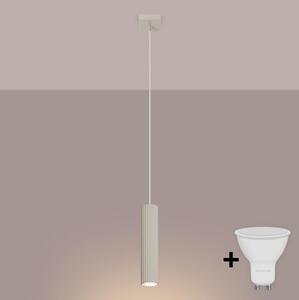 Brilagi - LED полилей на кабел CRESTO 1xGU10/10W/230V кремав