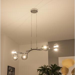 Brilagi - LED полилей на кабел MISTEL 6xG9/3W/230V черен хром/опушен