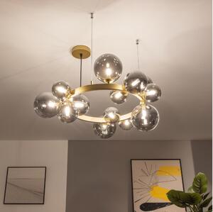Brilagi - LED Пендел MILLA 15xG9/3W/230V златист/опушен