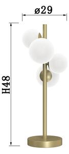 ONLI - Настолна лампа PALOMA 4xG9/10W/230V 48 cm златист