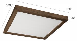 Brilagi-LED Осветително тяло за баня WOODY FRAME LED/40W/230V 60x60 cm IP44 дъб орех