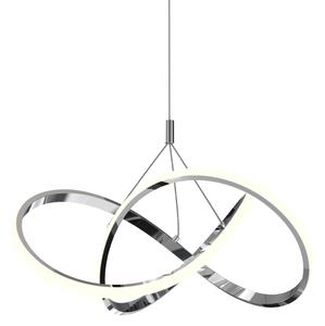 ONLI - LED Пендел LOOP LED/40W/230V 4000K лъскав хром