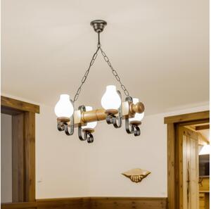 Brilagi - Пендел RUSTIC 4xE14/40W/230V бук/орех
