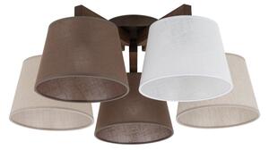 Brilagi - Плафонен полилей LATTE 5xE27/15W/230V бор/микс